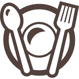 お皿とナイフとフォークのアイコン