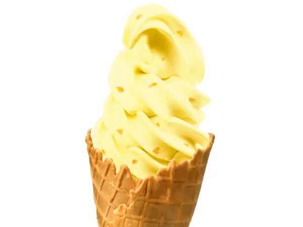 柚子ソフトクリームの写真